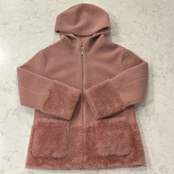 Koolaburra by UGG Women's Hooded Fuzzy Jacket Ice Rose Small - Picture 14 of 16